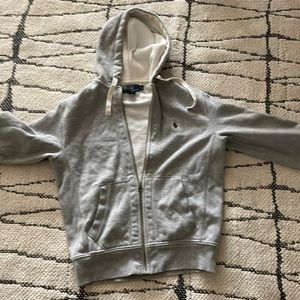 Polo Ralp Lauren zip up thermal hoodie like new small